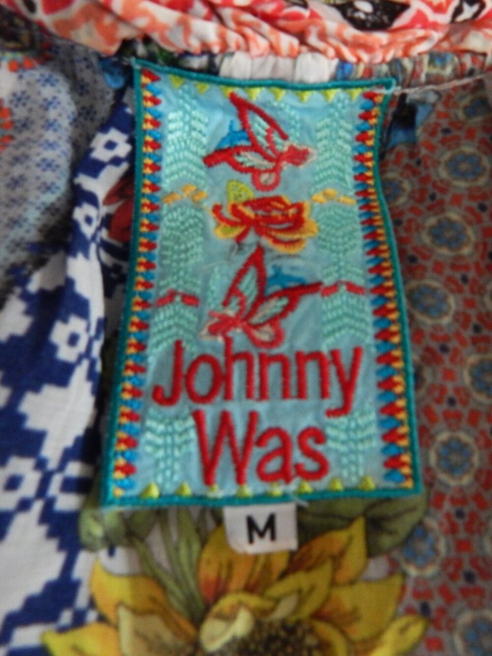 Vintage Johnny Was Garden Cold Shoulder Blouse - Picture 7 of 7